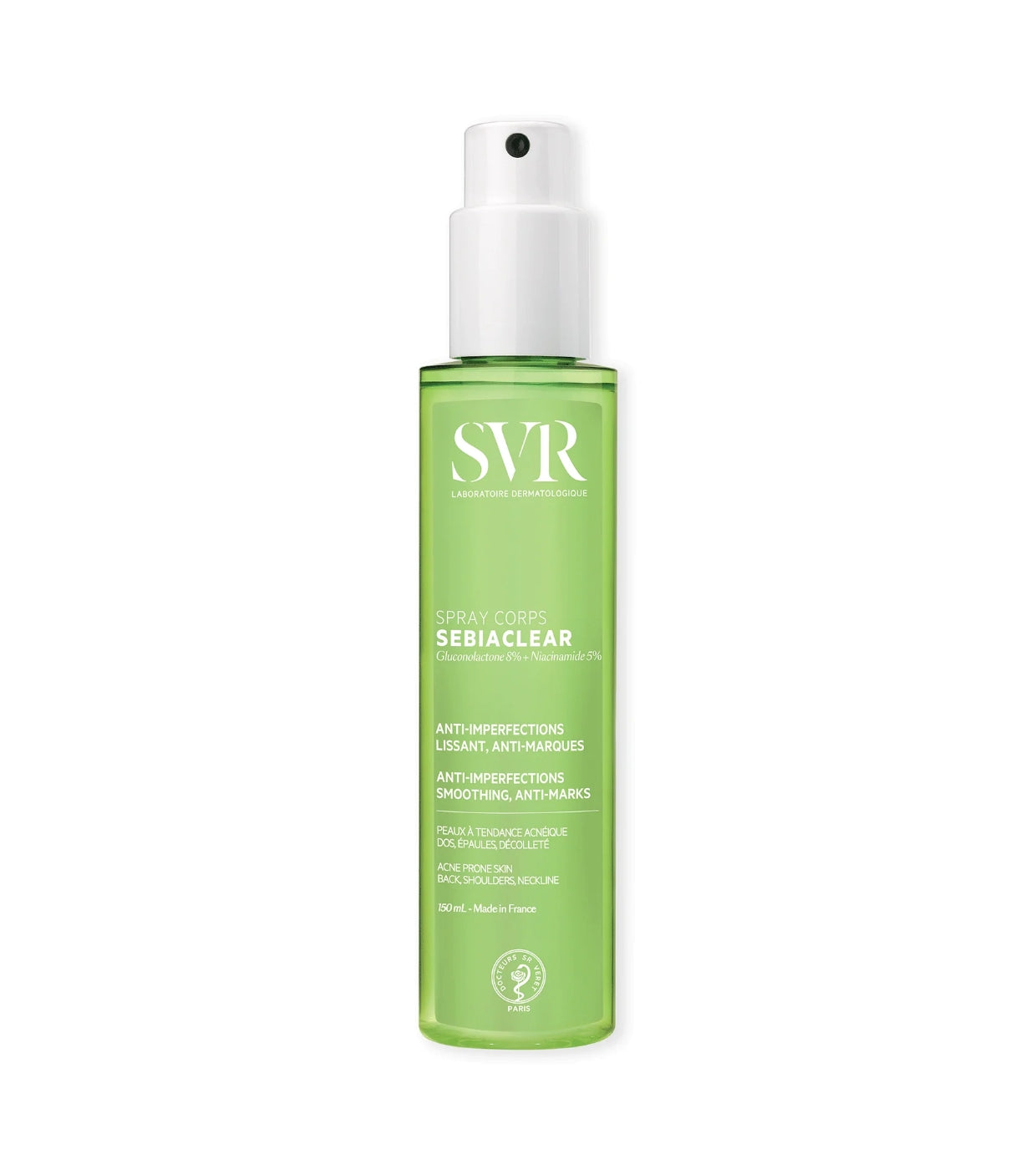 SVR Sebiaclear Anti-Imperfections Smoothing Body Spray 150ml