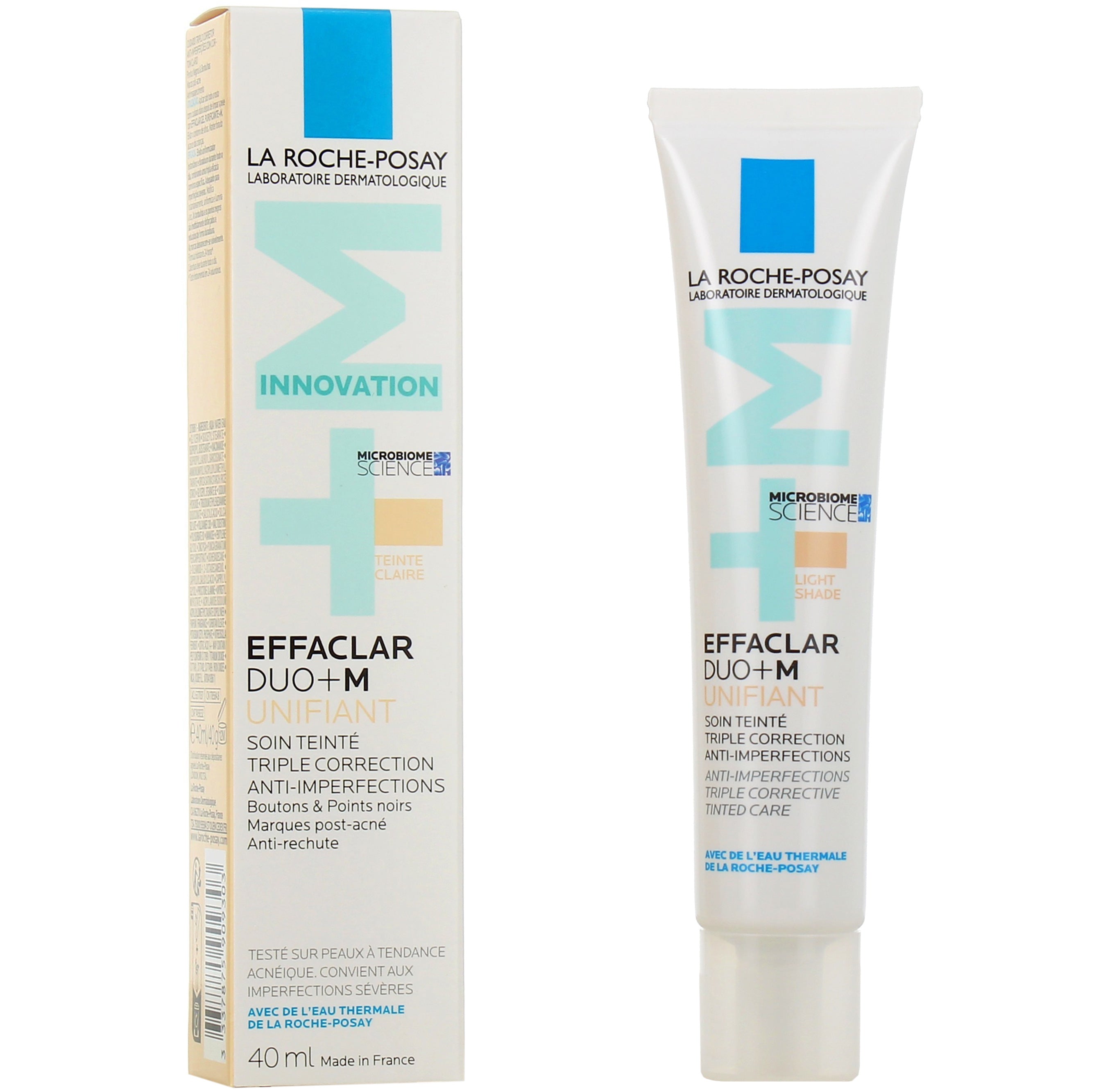 La Roche-Posay Effaclar Duo+ M Unifiant Triple Corrective Cuidados com Cor Tom Claro 40ml