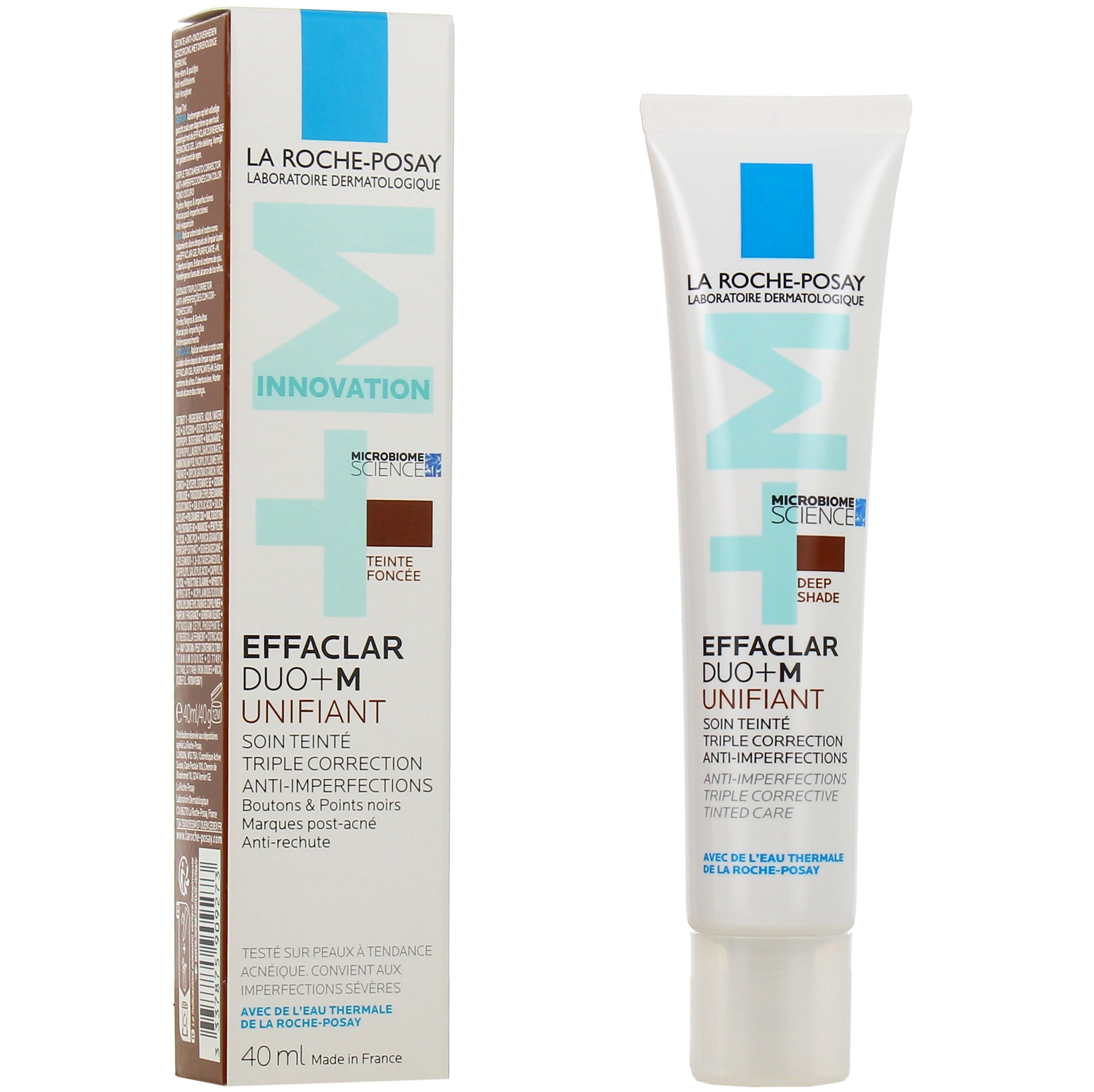 La Roche-Posay Effaclar Duo+ M Unifiant Triple Corrective Cuidados com Cor Tom Profundo 40ml