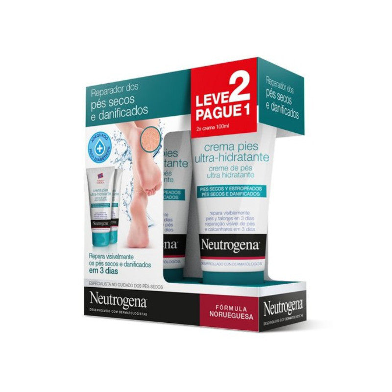 Neutrogena Duo Fast Absorbing Foot Cream 2x100ml