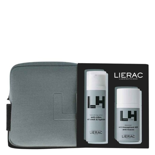 Lierac Homme Coffret Anti-Aging Global Fluid + Roll-On Deodorant 48h