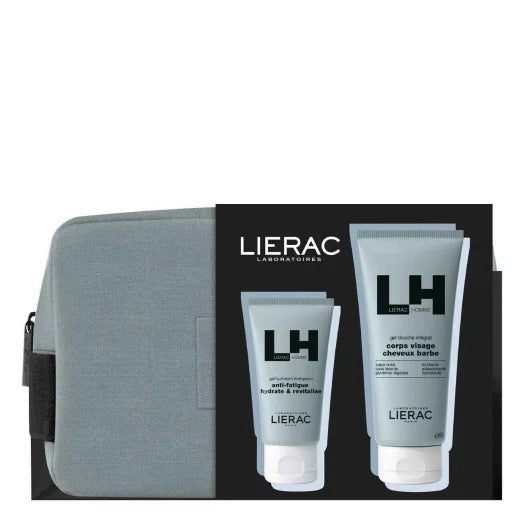 Lierac Homme Coffret Gel Hidratante + Gel de Banho 3 em 1