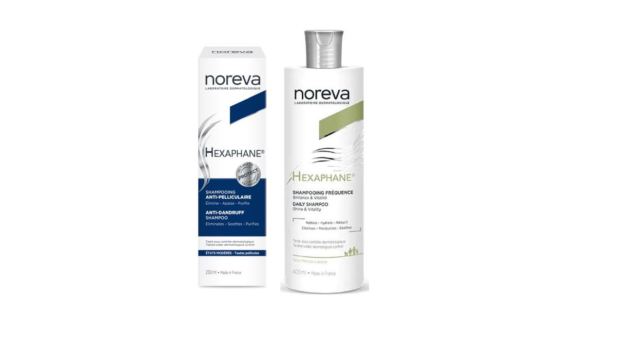 Noreva Hexaphane Anti-Dandruff Shampoo 250ml + Offer Daily Shampoo 400ml