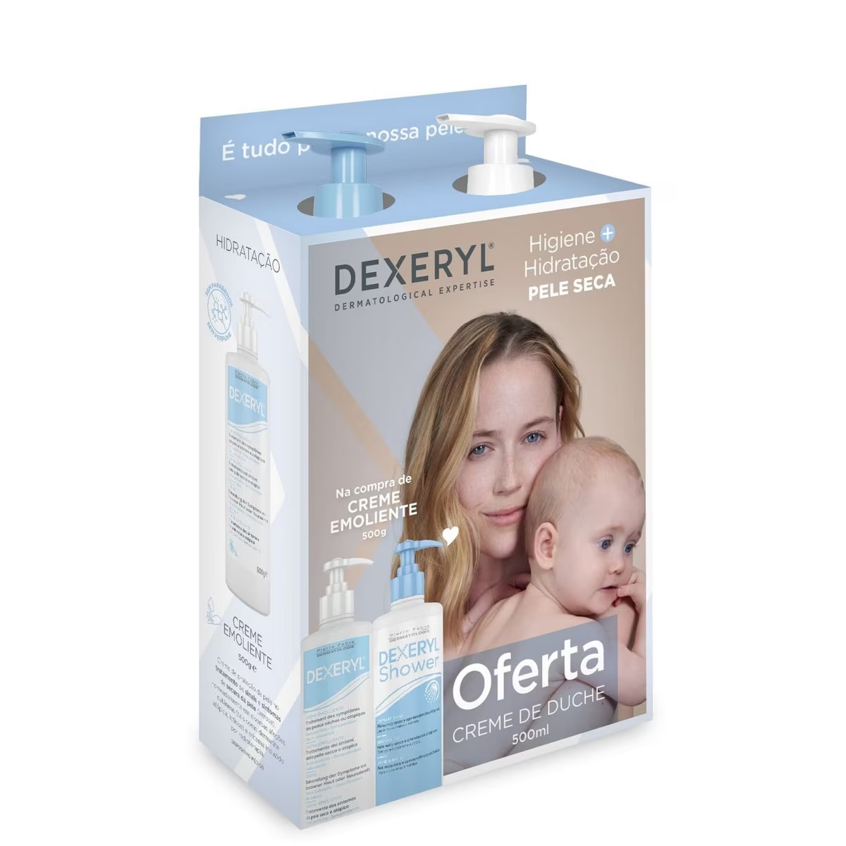 Dexeryl Emollient Cream 500ml + Dexeryl Shower 500ml