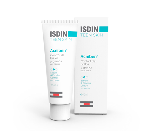 ISDIN Acniben Teen Skin Controlo de Brilho e Borbulhas Gel-Creme 40ml