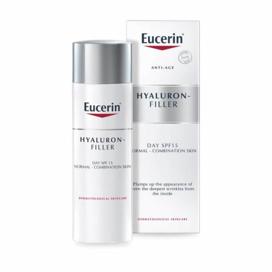 Eucerin Hyaluron-Filler 3x Effect Creme de Dia Pele Normal SPF15 50ml