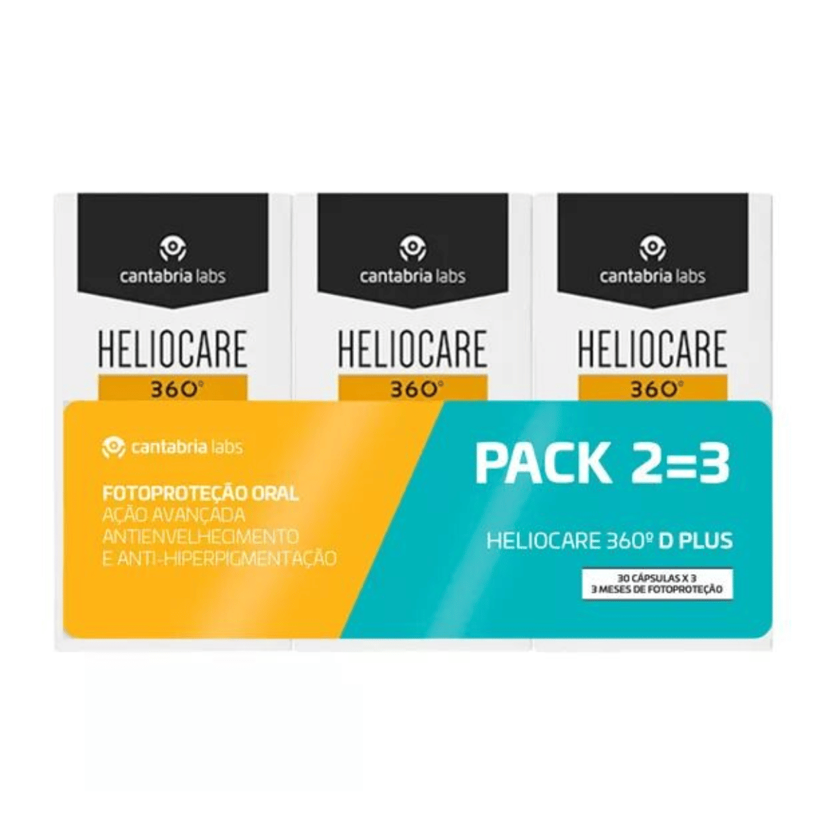 Heliocare Promo Pack: Heliocare 360º D Plus 2=3