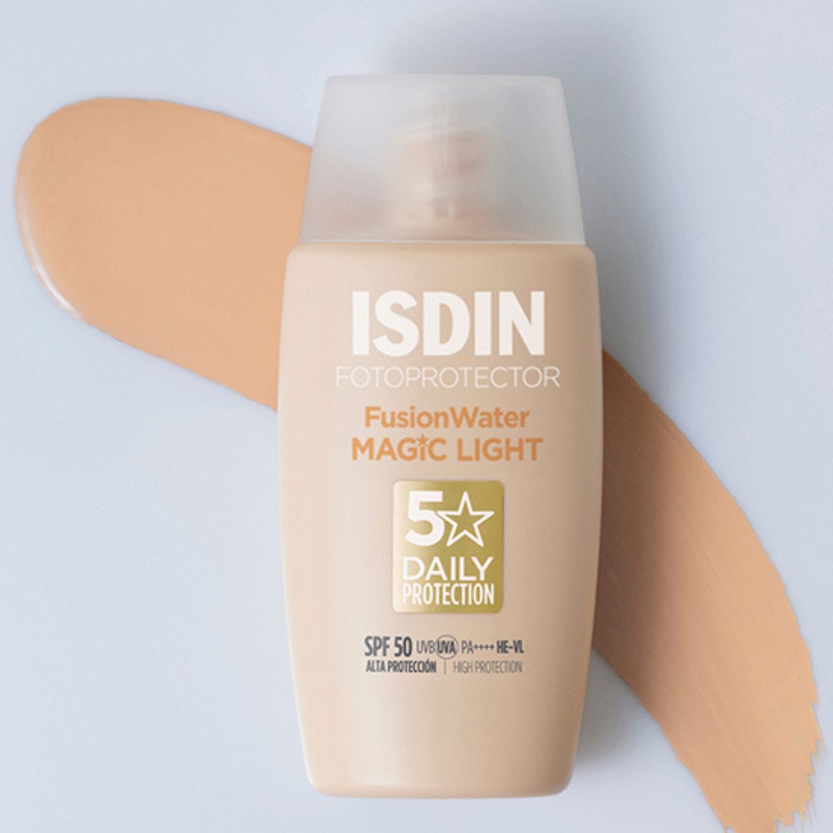 ISDIN Fotoprotector Fusion Water Color Light SPF50 50ml texture