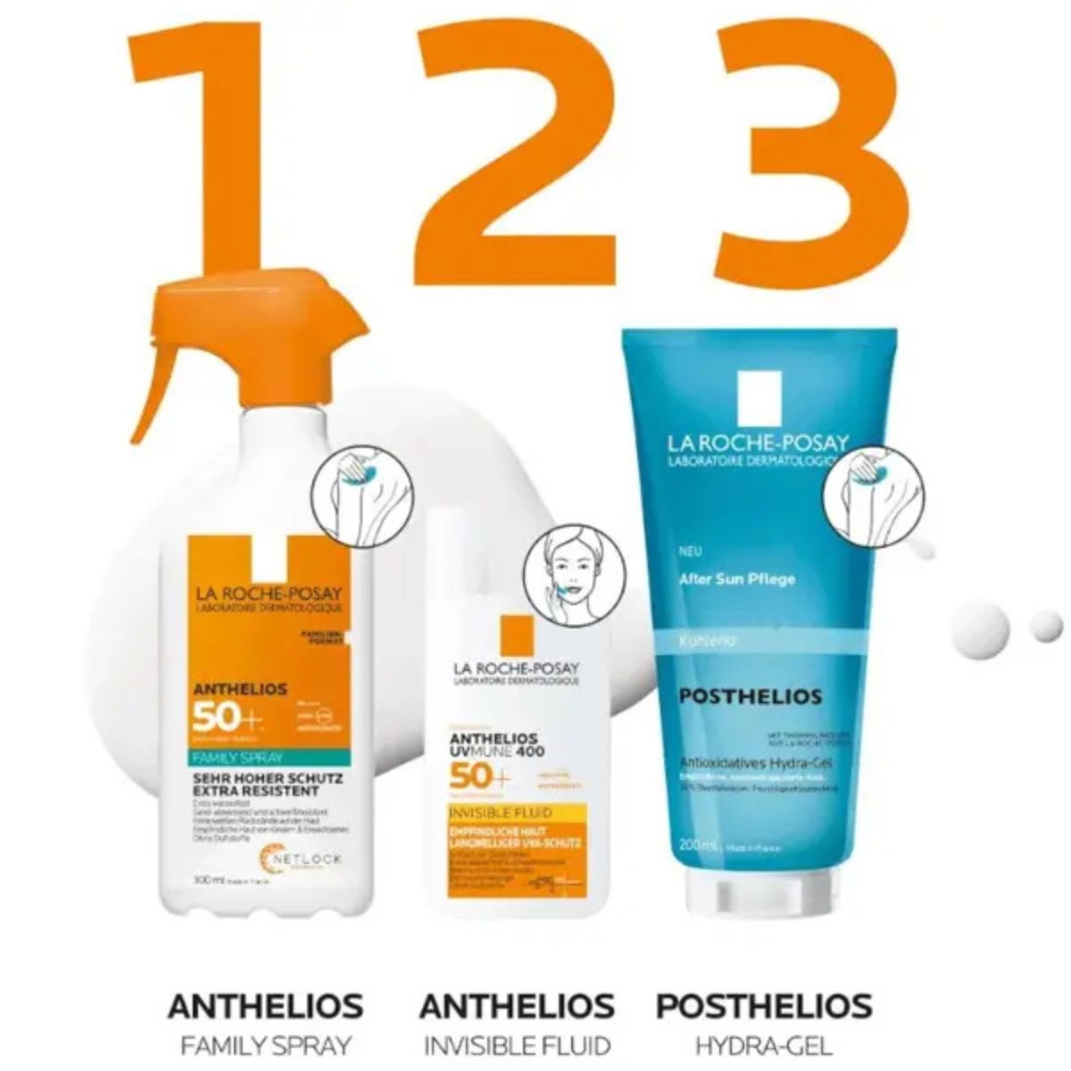 La Roche Posay Anthelios Family Sun Spray SPF50+ 300ml routine