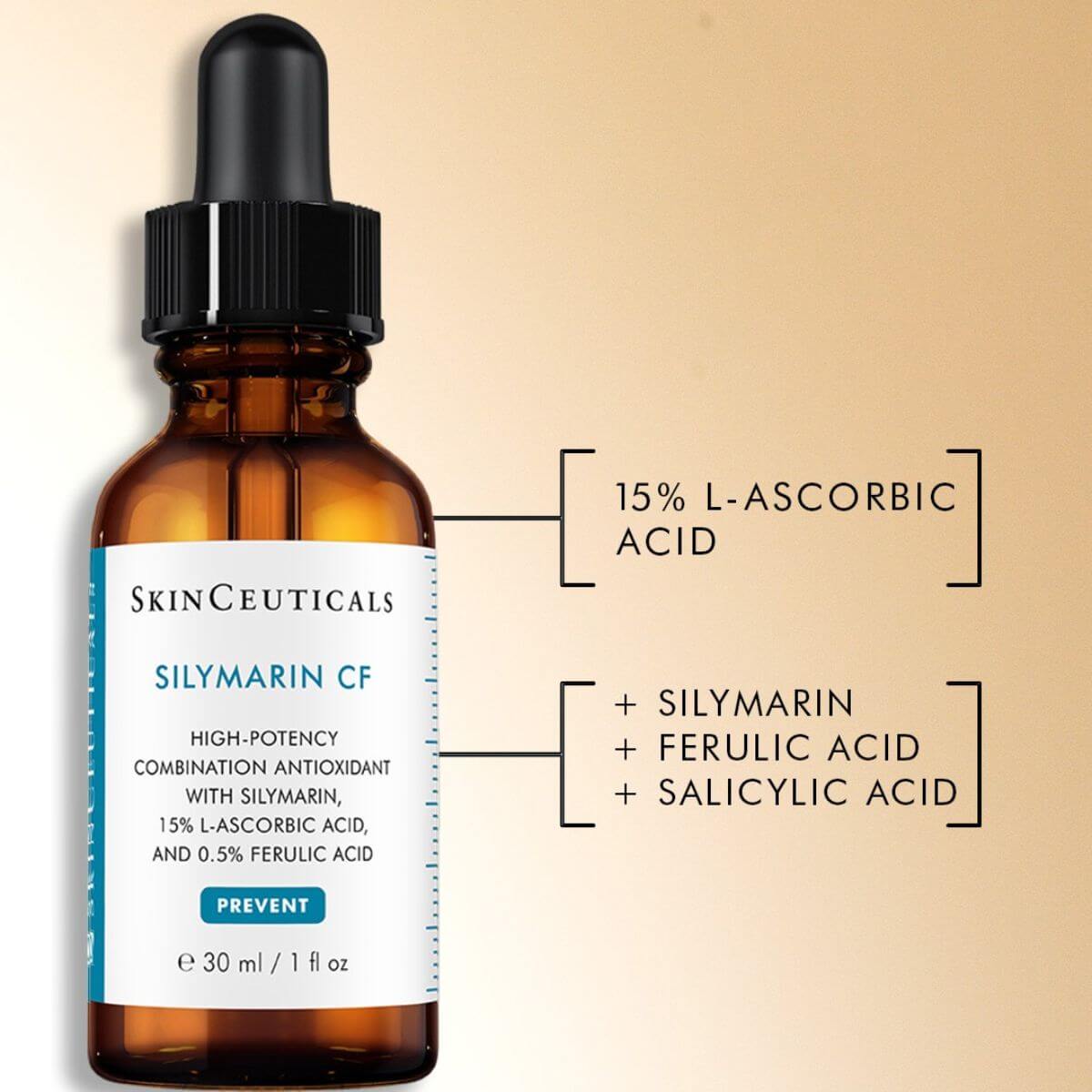 SkinCeuticals Silymarin CF Antioxidant Serum Oily Skin 30ml ingredients