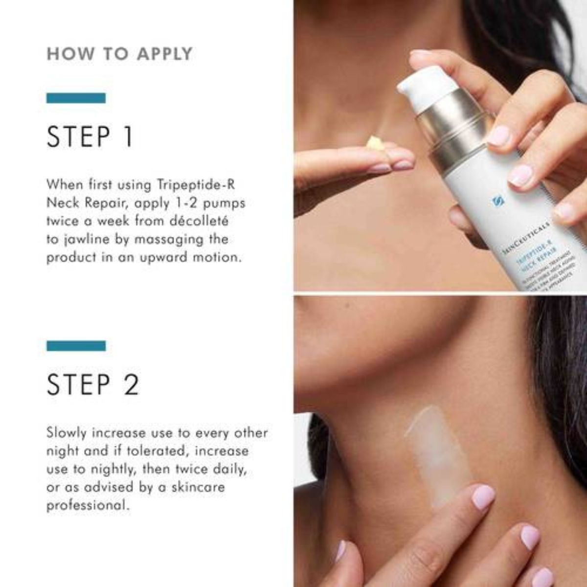 SkinCeuticals Tripeptide-R Neck Repair 50ml how to apply